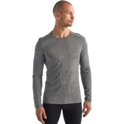 Icebreaker Men's Merino 200 Oasis Long Sleeve Crewe Thermal Top 7 Icebreaker Men's Merino 200 Oasis Long Sleeve Crewe Thermal Top -Men Sportswear Store 104365013 2