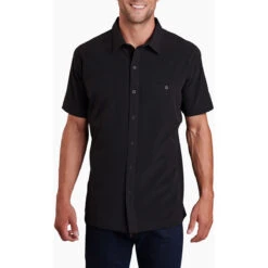 KUHL Men's Renegade Shirt -Men Sportswear Store 3069 renegade shirt blackout front