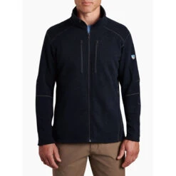 KUHL Men's Interceptr Fleece Jacket -Men Sportswear Store 3183 Interceptr FZ Mutiny Blue Front