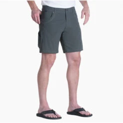 KUHL Men's Ramblr Short - 10" -Men Sportswear Store 5125 ramblr short 8in carbon front