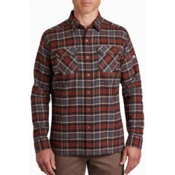 KUHL Men's Dillingr Flannel Shirt -Men Sportswear Store 7186 dillingr flannel ls redwood front pdp photo b04de18b 371d 4b5d b8e2 268d931cf2d1