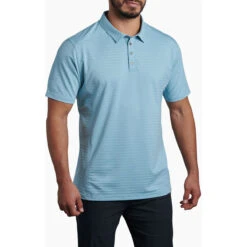Men's AirKuhl Polo -Men Sportswear Store 7344 AirKuhl Polo Sea Breeze Front 1