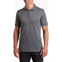 Men's AirKuhl Polo 12 Men's AirKuhl Polo -Men Sportswear Store 7344 airkuhl polo carbon front