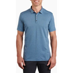 Men's AirKuhl Polo -Men Sportswear Store 7344 airkuhl polo marin blue front 1