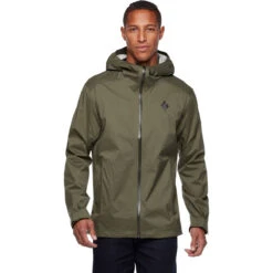Black Diamond Men's Stormline Stretch Rain Shell -Men Sportswear Store CDT0 3010 M STORMLINE STRETCH RAIN SHELL TUNDRA 01