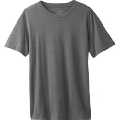 Men's PrAna Crew T-Shirt 10 Men's PrAna Crew T-Shirt -Men Sportswear Store M1CREW114 CHARCOALHEATHER ALT 9
