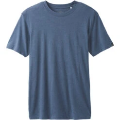 Men's PrAna Crew T-Shirt 11 Men's PrAna Crew T-Shirt -Men Sportswear Store M1CREW114 DENIMHEATHER ALT 9