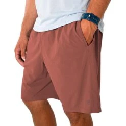 Men's Breeze Short - 8" -Men Sportswear Store M BreezeShorts AdobeRed 1