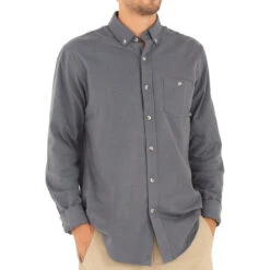 Men's Bamboo Flannel Button Up -Men Sportswear Store M Flannel ButtonDown BlueDusk 1