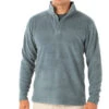 Men's Bamboo Polar Fleece Snap Pullover -Men Sportswear Store M PolarFleece 1000px BlueDusk 1