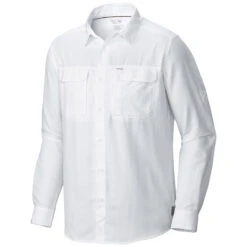 Mountain Hardwear Men's Canyon Long Sleeve Shirt -Men Sportswear Store Men s Canyon Long Sleeve Shirt 1648751 White