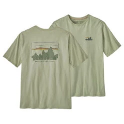 Patagonia Men's '73 Skyline Organic T-Shirt -Men Sportswear Store POS WBS23 37534 SLVG