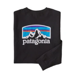 Patagonia Men's Long-Sleeved Fitz Roy Horizons Responsibili-Tee 9 Patagonia Men's Long-Sleeved Fitz Roy Horizons Responsibili-Tee -Men Sportswear Store WBF21 38514 BLK
