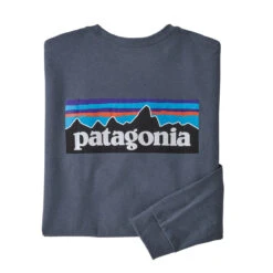 Patagonia Men's Long-Sleeved P-6 Logo Responsibili-Tee 15 Patagonia Men's Long-Sleeved P-6 Logo Responsibili-Tee -Men Sportswear Store WBF21 38518 PLGY