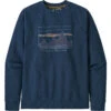Patagonia Men's '73 Skyline Organic Crew Sweatshirt -Men Sportswear Store WBF21 39650 TIDB