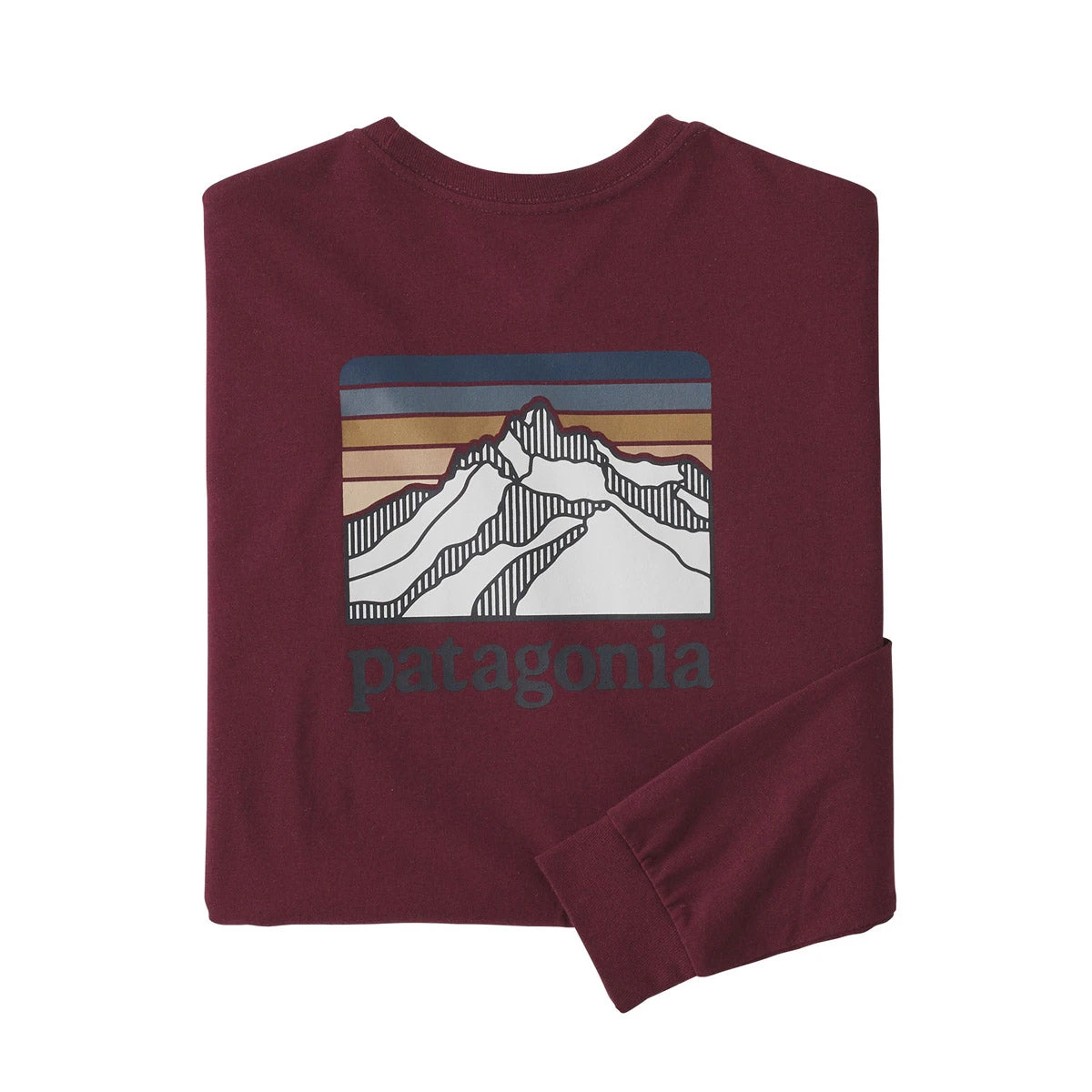 Patagonia Men's Long-Sleeved Line Logo Ridge Responsibili-Tee 5 Patagonia Men's Long-Sleeved Line Logo Ridge Responsibili-Tee - Image 3