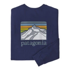 Patagonia Men's Long-Sleeved Line Logo Ridge Responsibili-Tee 9 Patagonia Men's Long-Sleeved Line Logo Ridge Responsibili-Tee -Men Sportswear Store WBF22 38517 SNDB