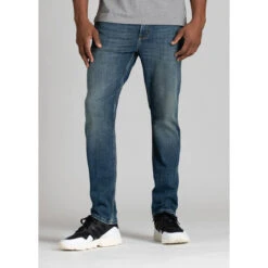 Men's Performance Denim Relaxed -Men Sportswear Store mens light wash relaxed fit stretch jeans front 689b253b f42b 4589 84da 9787f182b526