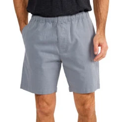 Men's Stretch Canvas Short - 7" 7 Men's Stretch Canvas Short - 7" -Men Sportswear Store sp22 stretch canvas short 7in slate men bottom 1